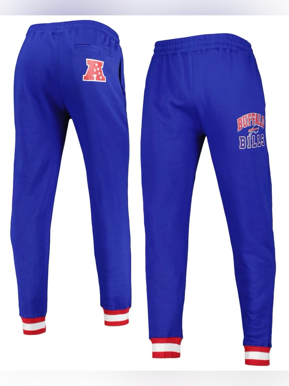 $95 Men's Starter Royal Buffalo Bills Blitz Fleece Jogger Pants Sz. 2XL